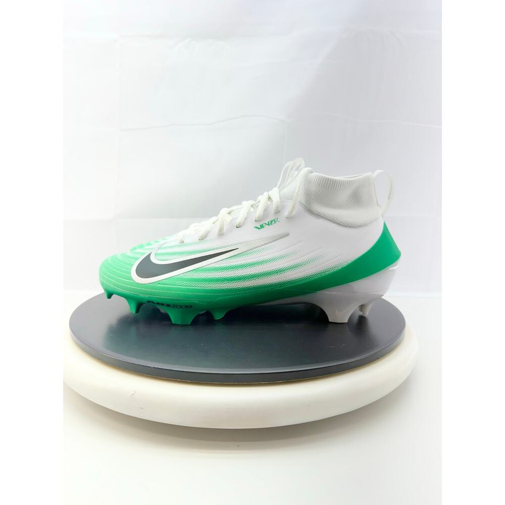 Nike Men's White and Green Soccer Cleats
